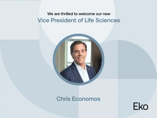 Eko recebe Chris Economos como Vice-Presidente de Ciências da Vida